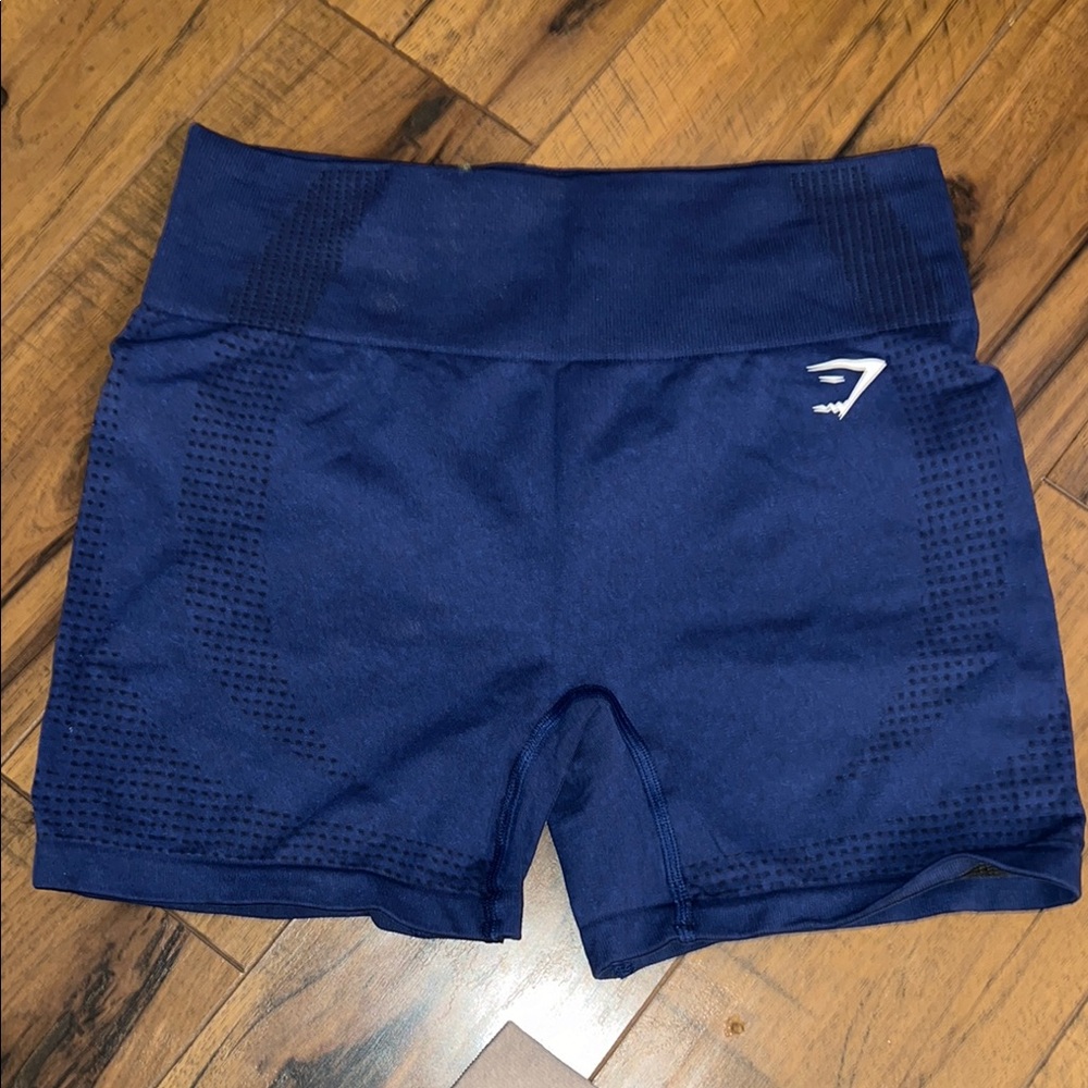 Women's Navy Blue Athletic Shorts